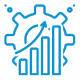 Icono de eficiencia azul