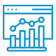 Copia del icono de seguimiento financiero azul