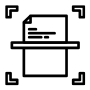 Icono de escaneado de documentos
