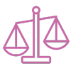 Icono legal rosa