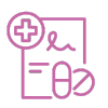 Icono de farmacia rosa
