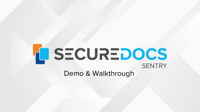 Demostración y recorrido de SecureDocs