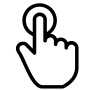 Icono de la pantalla táctil
